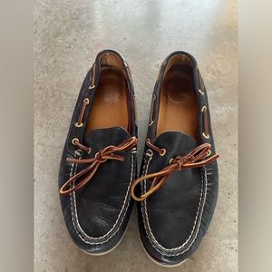 Blue Sperry Gold Cup Boat Shoes